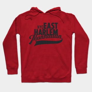 East Harlem Manhattan Minimal Typo Art - T-Shirt & Apparel Design Hoodie